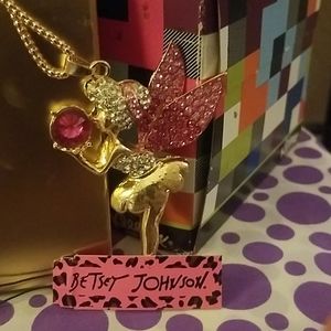 Betsey Johnson tinkerbell/fairy necklace